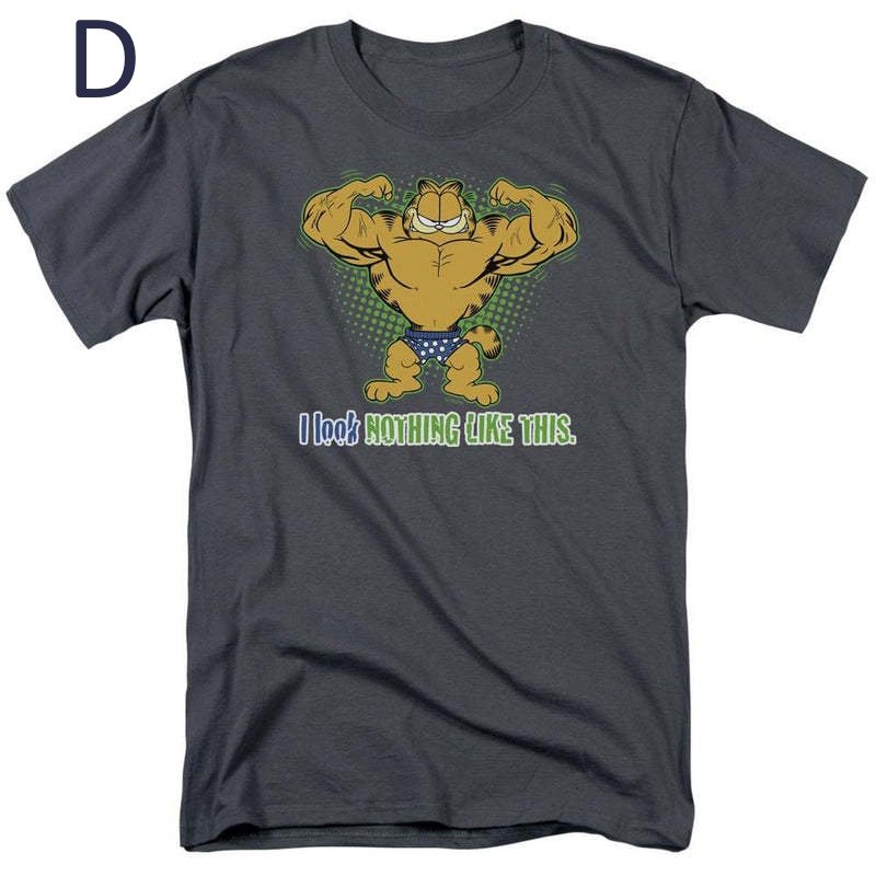 画像5: Garfield Vintage Style  Short Sleeve T-Shirt　ユニセックス 男女兼用ガーフィールドヴィンテージスタイルプリントラウンドネック Tシャツ (5)