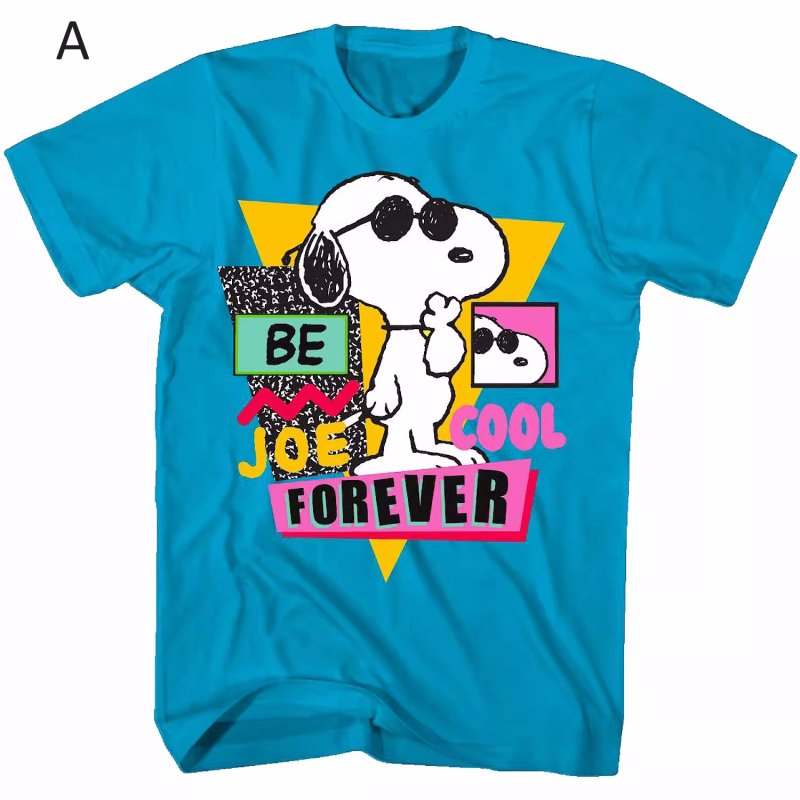 画像1: Snoopy & Charlie Brown & Friends 80s Vintage Style Short Sleeve T-Shirt　ユニセックス 男女兼用スヌーピー&チャーリーブラウン&フレンズ80年代プリントラウンドネック Tシャツ (1)