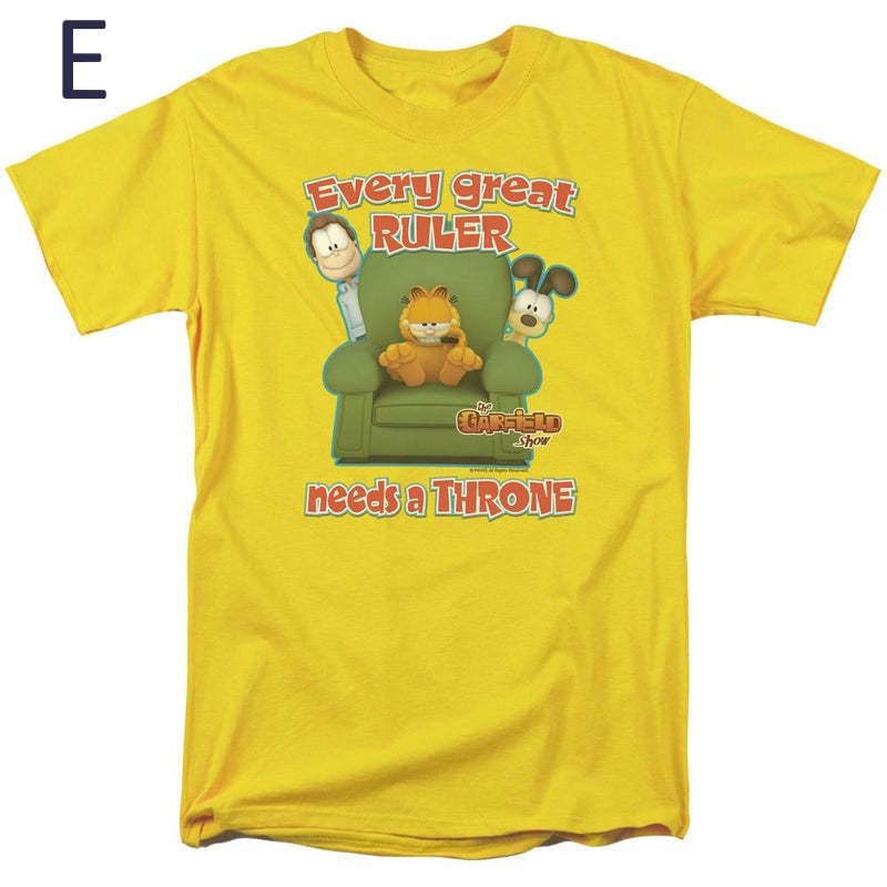 画像6: Garfield Vintage Style  Short Sleeve T-Shirt　ユニセックス 男女兼用ガーフィールドヴィンテージスタイルプリントラウンドネック Tシャツ (6)