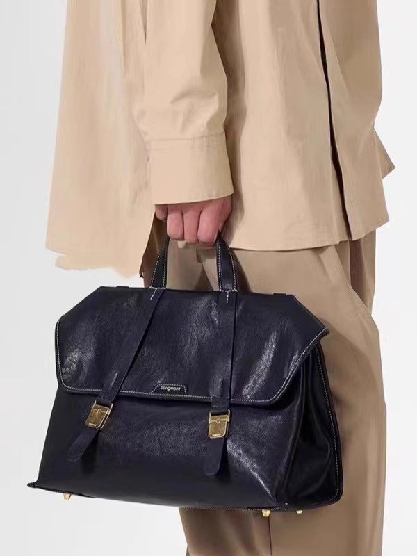 画像16: Unisex Retro Vegetable Tanned Leather Backpack Shoulder Crossbody Bag ユニセックス男女兼用レトロ ベジタブルタンニンレザー バックパックトートショルダー 通勤通学 (16)