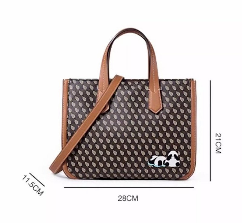 画像12: Panda Monogram Tote Shoulder Bag　パンダモノグラムトートショルダーバッグ (12)