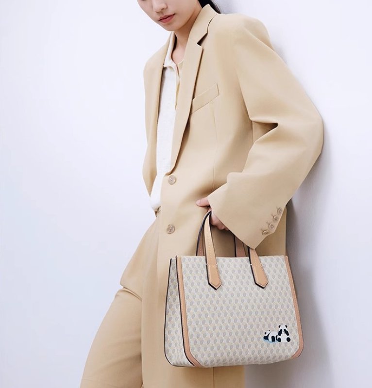 画像10: Panda Monogram Tote Shoulder Bag　パンダモノグラムトートショルダーバッグ (10)