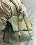 画像11: Unisex Retro Vegetable Tanned Leather Backpack Shoulder Crossbody Bag ユニセックス男女兼用レトロ ベジタブルタンニンレザー バックパックトートショルダー 通勤通学 (11)