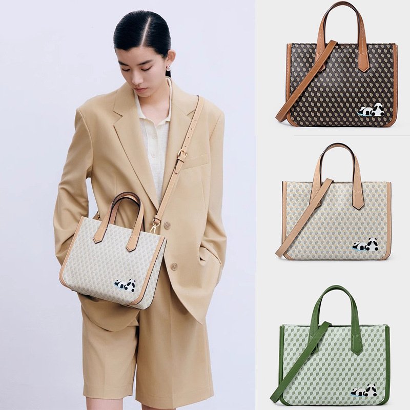画像5: Panda Monogram Tote Shoulder Bag　パンダモノグラムトートショルダーバッグ (5)