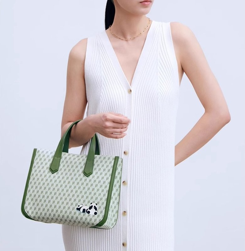 画像11: Panda Monogram Tote Shoulder Bag　パンダモノグラムトートショルダーバッグ (11)