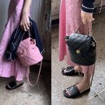 画像4: PEPP quilted chain handle  backpack Tote Shoulder Leather Bag 　キルティングチェーントートショルダーレザーバックパックバッグ (4)