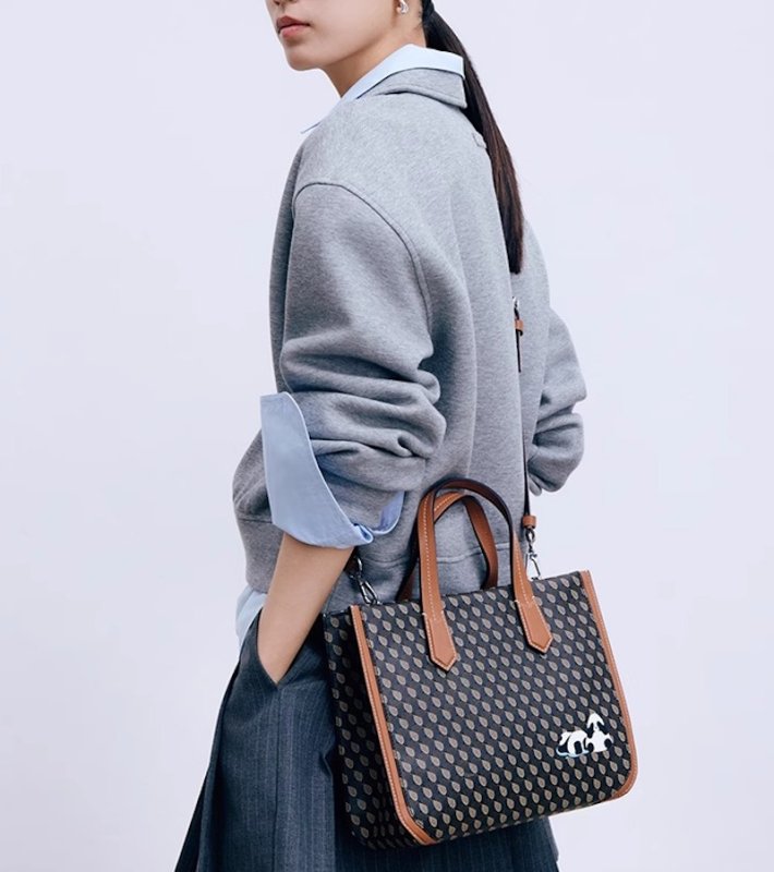 画像9: Panda Monogram Tote Shoulder Bag　パンダモノグラムトートショルダーバッグ (9)