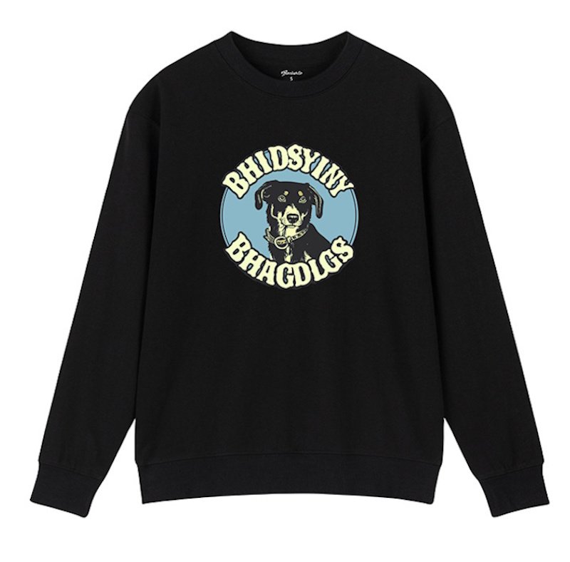 画像1: Unisex Dog print Round Neck Sweatshirt　男女兼用 ユニセックス ドッグ犬長袖 スウェット トレーナー (1)