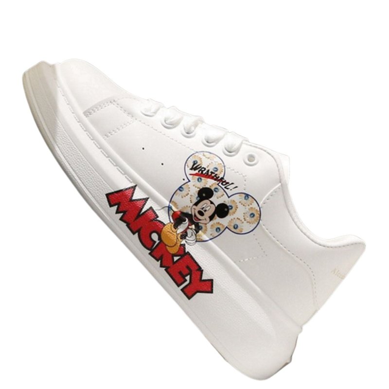 画像1: Mickey Mouse lace-up sneakers　ユニセックス男女兼用ミッキーマウスレースアップレザースニーカー (1)