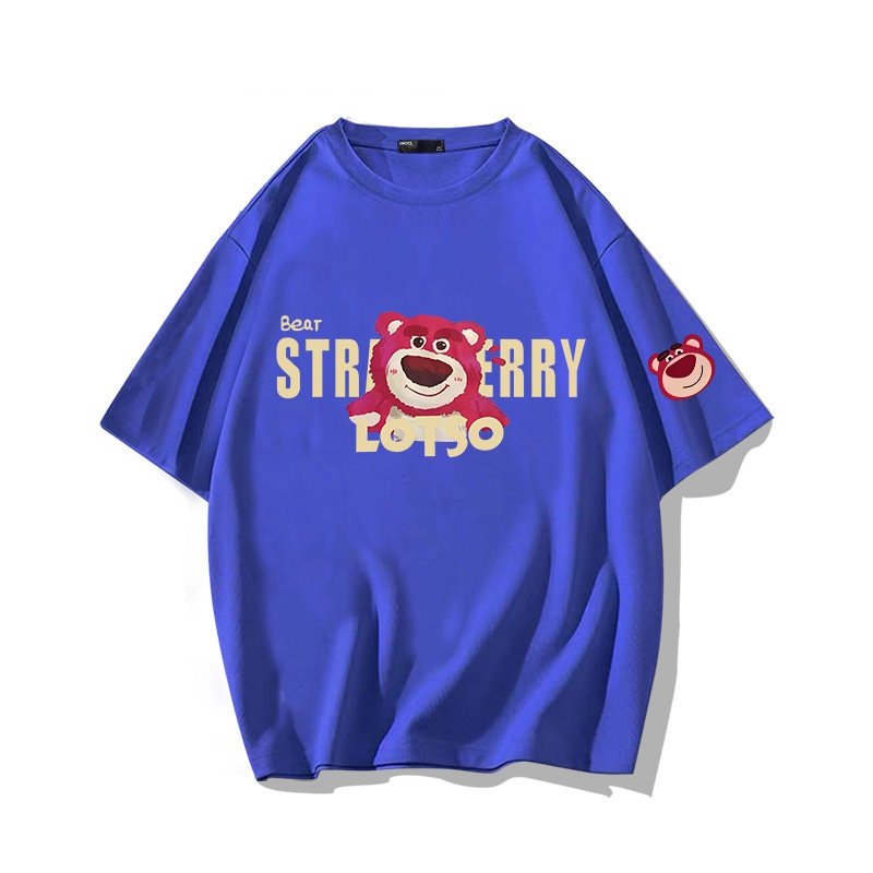 画像6: Strawberry & Lotso Short Sleeve T-Shirt　　ユニセックス 男女兼用ストロベリーロッツォプリント半袖  Tシャツ (6)