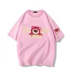 画像9: Strawberry & Lotso Short Sleeve T-Shirt　　ユニセックス 男女兼用ストロベリーロッツォプリント半袖  Tシャツ (9)