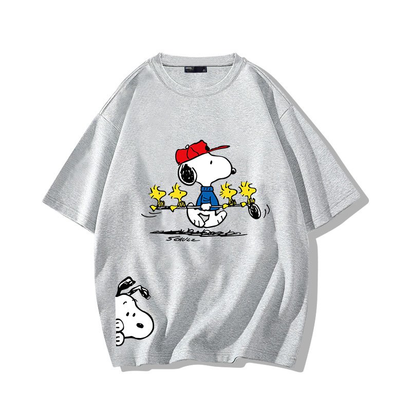 画像5: Golfer Snoopy & Woodstock  print Tshirt  　ユニセックス 男女兼用ゴルファースヌーピー＆ウッドストックプリント半袖  Tシャツ (5)