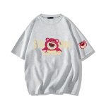 画像5: Strawberry & Lotso Short Sleeve T-Shirt　　ユニセックス 男女兼用ストロベリーロッツォプリント半袖  Tシャツ (5)