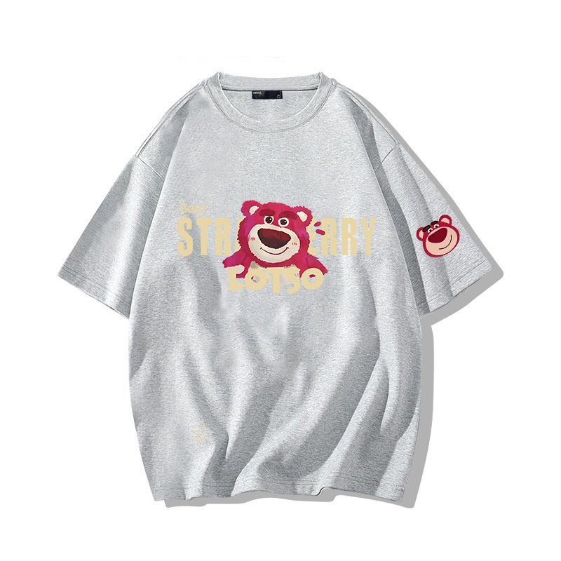 画像5: Strawberry & Lotso Short Sleeve T-Shirt　　ユニセックス 男女兼用ストロベリーロッツォプリント半袖  Tシャツ (5)