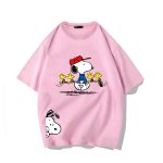 画像6: Golfer Snoopy & Woodstock  print Tshirt  　ユニセックス 男女兼用ゴルファースヌーピー＆ウッドストックプリント半袖  Tシャツ (6)