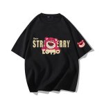 画像2: Strawberry & Lotso Short Sleeve T-Shirt　　ユニセックス 男女兼用ストロベリーロッツォプリント半袖  Tシャツ (2)