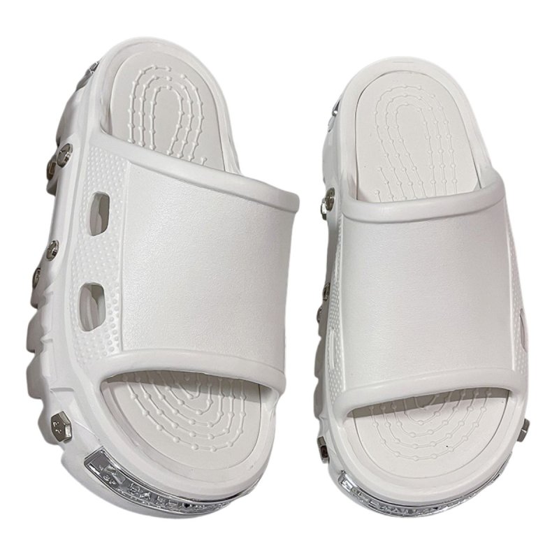 画像2: 26SS Men's and women's metal-attached thick sole rugged sole clock sandals sloder slippers ユニセック男女兼用 メタル付き厚底 ゴツ底 クロック スライダー シャワーサンダル スリッパスリッパ (2)