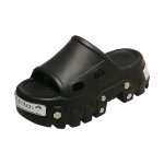 画像1: 26SS Men's and women's metal-attached thick sole rugged sole clock sandals sloder slippers ユニセック男女兼用 メタル付き厚底 ゴツ底 クロック スライダー シャワーサンダル スリッパスリッパ (1)