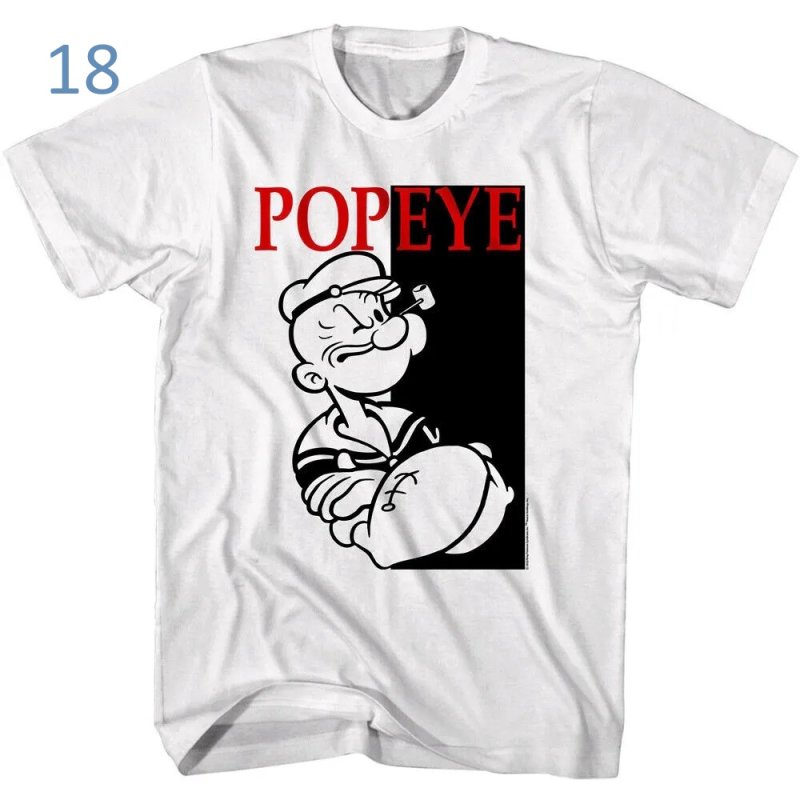 画像19: Popeye Family Vintage Style Short Sleeve T-Shirt　ユニセックス 男女兼用ポパイファミリーヴィンテージスタイルプリント半袖  Tシャツ (19)