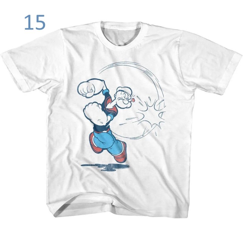 画像16: Popeye Family Vintage Style Short Sleeve T-Shirt　ユニセックス 男女兼用ポパイファミリーヴィンテージスタイルプリント半袖  Tシャツ (16)