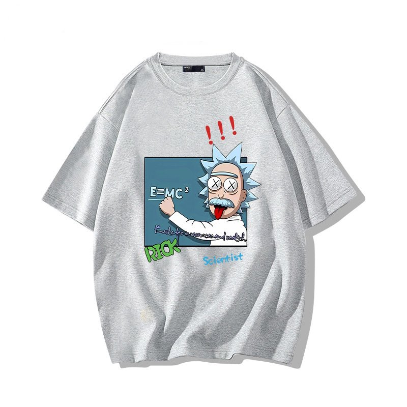 画像4: Rick and Morty Dr. Rick Print Short Sleeve T-Shirt　ユニセックス 男女兼用リックアンドモーティ リック博士プリント半袖  Tシャツ (4)