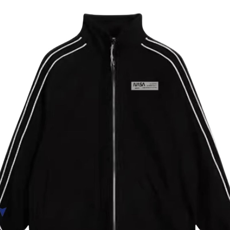 画像2: Men & Women NASA unisex setup sports uniform  ナサ セットアップ ユニセックス 男女兼用 ジップアップ ジャージ 上下 ジャケット＆パンツセット (2)