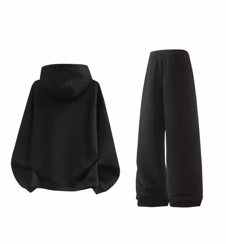 画像3: Line Hoodie & Pants Set Setup Jacket and Pants ワンライン フーディ＆パンツトラックスーツ セットアップ ユニセックス 男女兼用 ジャージ上下 ＆パンツセット (3)