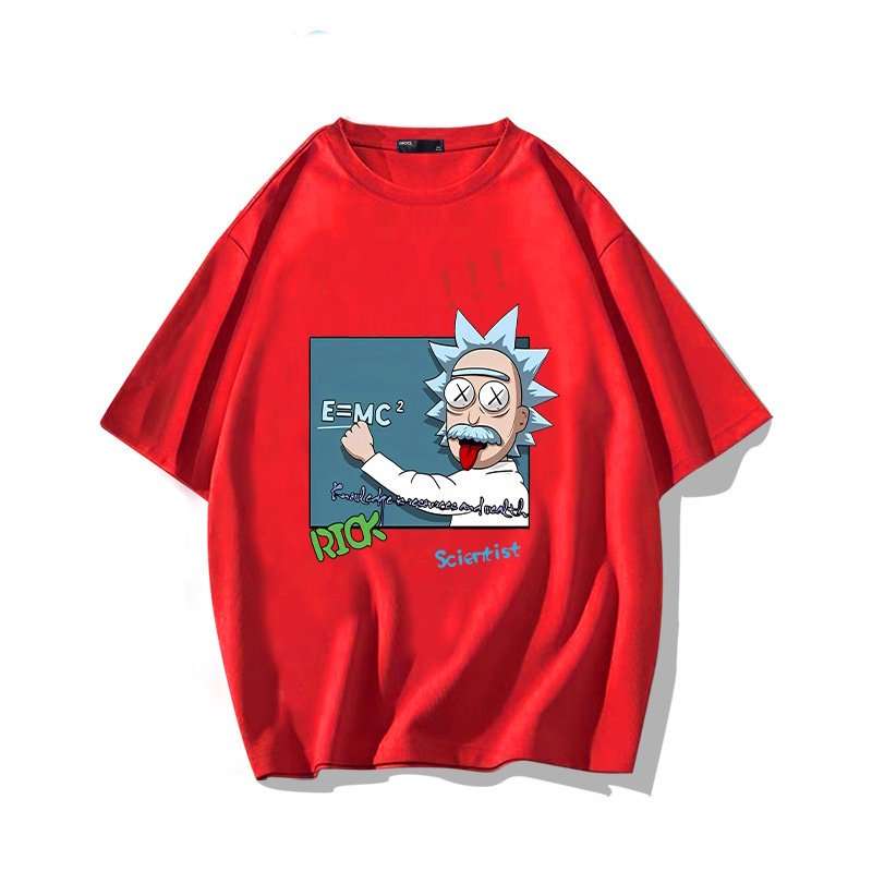 画像9: Rick and Morty Dr. Rick Print Short Sleeve T-Shirt　ユニセックス 男女兼用リックアンドモーティ リック博士プリント半袖  Tシャツ (9)