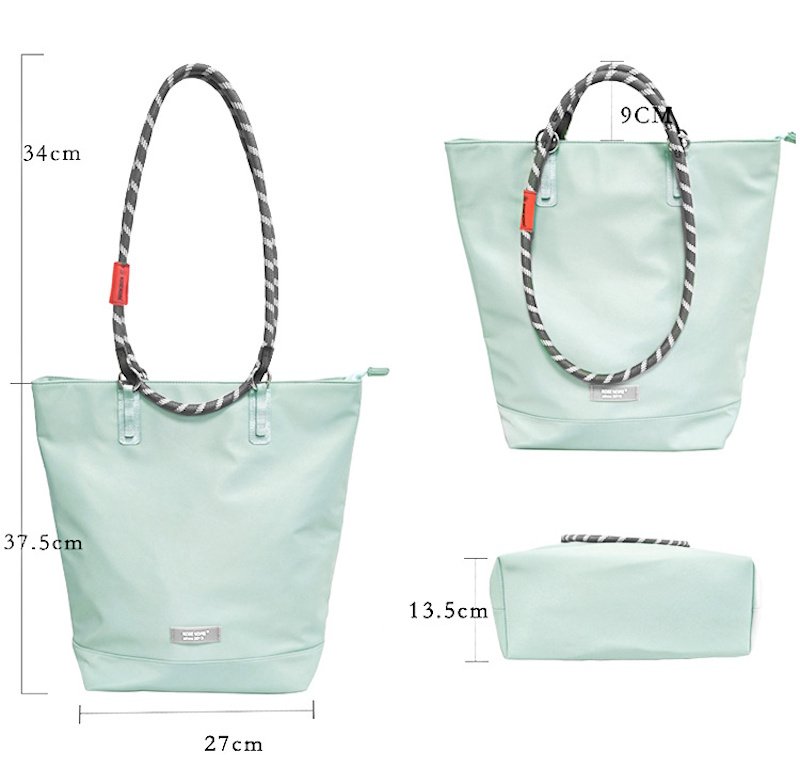 画像9: Lightweight waterproof nylon rope handle tote bag　軽量防水ナイロンロープハンドルトートショルダーバッグ通勤通学ママバッグ (9)