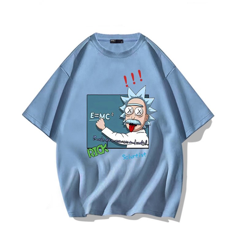 画像5: Rick and Morty Dr. Rick Print Short Sleeve T-Shirt　ユニセックス 男女兼用リックアンドモーティ リック博士プリント半袖  Tシャツ (5)