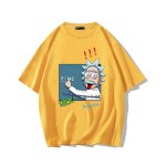 画像6: Rick and Morty Dr. Rick Print Short Sleeve T-Shirt　ユニセックス 男女兼用リックアンドモーティ リック博士プリント半袖  Tシャツ (6)