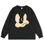 画像2: angry Mickey Mouse Long Sleeve T-Shirt　ユニセックス 男女兼用アングリミッキーマウスプリント長袖  Tシャツ (2)