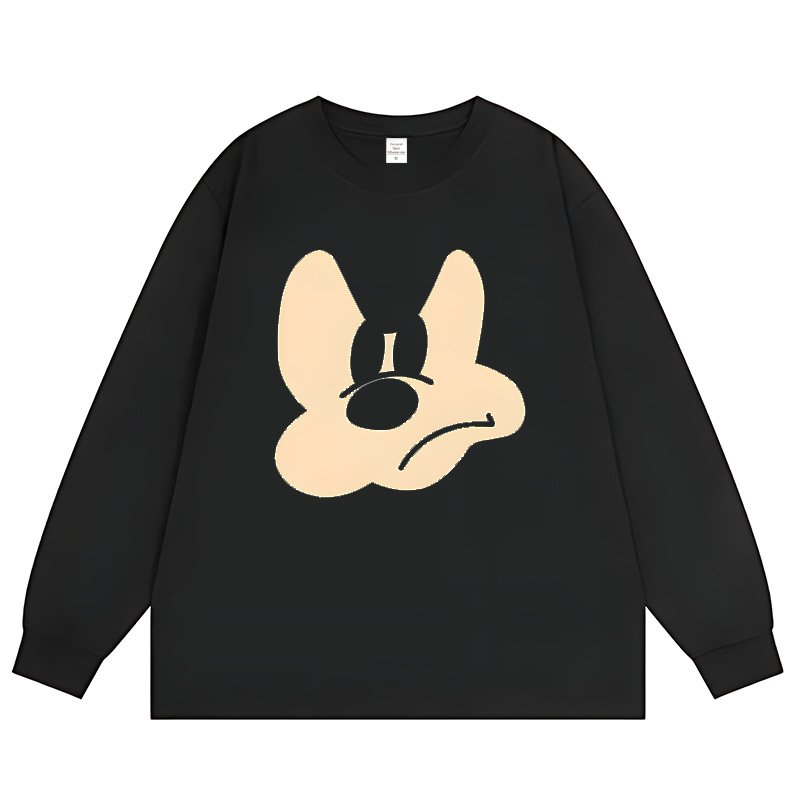 画像2: angry Mickey Mouse Long Sleeve T-Shirt　ユニセックス 男女兼用アングリミッキーマウスプリント長袖  Tシャツ (2)