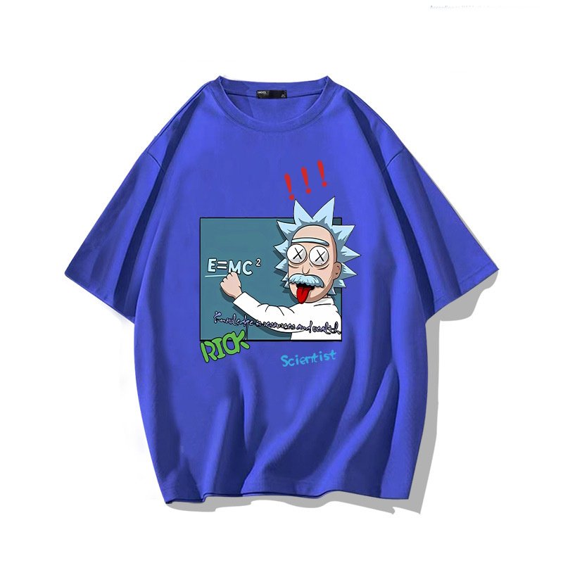 画像8: Rick and Morty Dr. Rick Print Short Sleeve T-Shirt　ユニセックス 男女兼用リックアンドモーティ リック博士プリント半袖  Tシャツ (8)