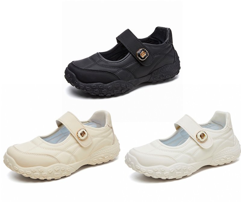 画像4: Velcro Flat French ballet style sneakers　ベルクロフラットフレンチバレーシューズスタイルスニーカー  (4)