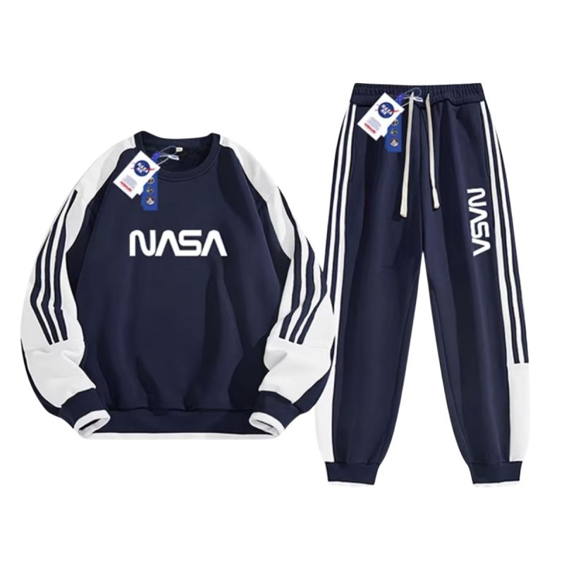画像3: NASA Men & Women unisex  Line Setup ナサ セットアップ ユニセックス 男女兼用 トレーナー ジャージ 上下 ジャケット＆パンツセット (3)