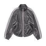 画像6: 25FW NDY NERDY Women's Velour Ribbon Track Setユニセックス 男女兼用  エヌディーワイ ノルディ ベロア リボン トラックセット セットアップ ジャージ 上下 (6)