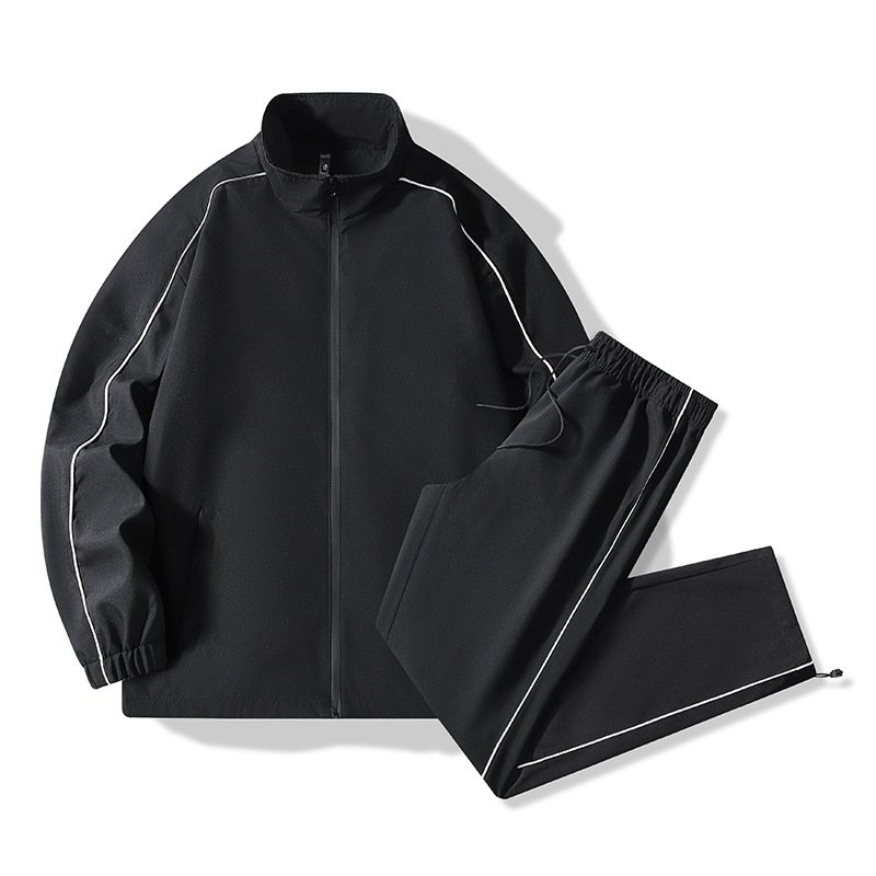 画像3: Stand collar jacket and straight pants set　ユニセックス 男女兼用スタンドカラージャケット＆ストレートパンツセットアップ 上下 ジャケット＆パンツセット (3)