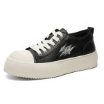 画像5: Unisex Big Head Platform Lightning Lace-Up Sneakers Derby Shoes　 ユニセックス男女兼用ビッグヘッド厚底レースアップレザーダービーシューズ スニーカーカジュアルシューズ (5)