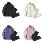 画像5: Stand collar jacket and straight pants set　ユニセックス 男女兼用スタンドカラージャケット＆ストレートパンツセットアップ 上下 ジャケット＆パンツセット (5)