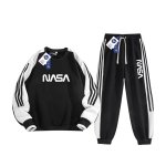 画像2: NASA Men & Women unisex  Line Setup ナサ セットアップ ユニセックス 男女兼用 トレーナー ジャージ 上下 ジャケット＆パンツセット (2)
