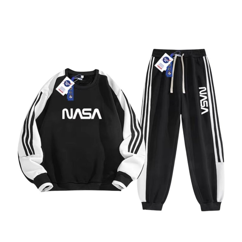 画像2: NASA Men & Women unisex  Line Setup ナサ セットアップ ユニセックス 男女兼用 トレーナー ジャージ 上下 ジャケット＆パンツセット (2)