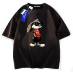 画像3: Stylish sunglasses Bugs Bunny Short Sleeve T-Shirt  　ユニセックス 男女兼用スタイリッシュサングラスバッグスバニープリント 半袖 Tシャツ (3)