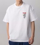 画像2: One Point Tom and Jerry Short Sleeve T-Shirt  　ユニセックス 男女兼用ワンポイントトム＆ジェリープリント 半袖 Tシャツ (2)