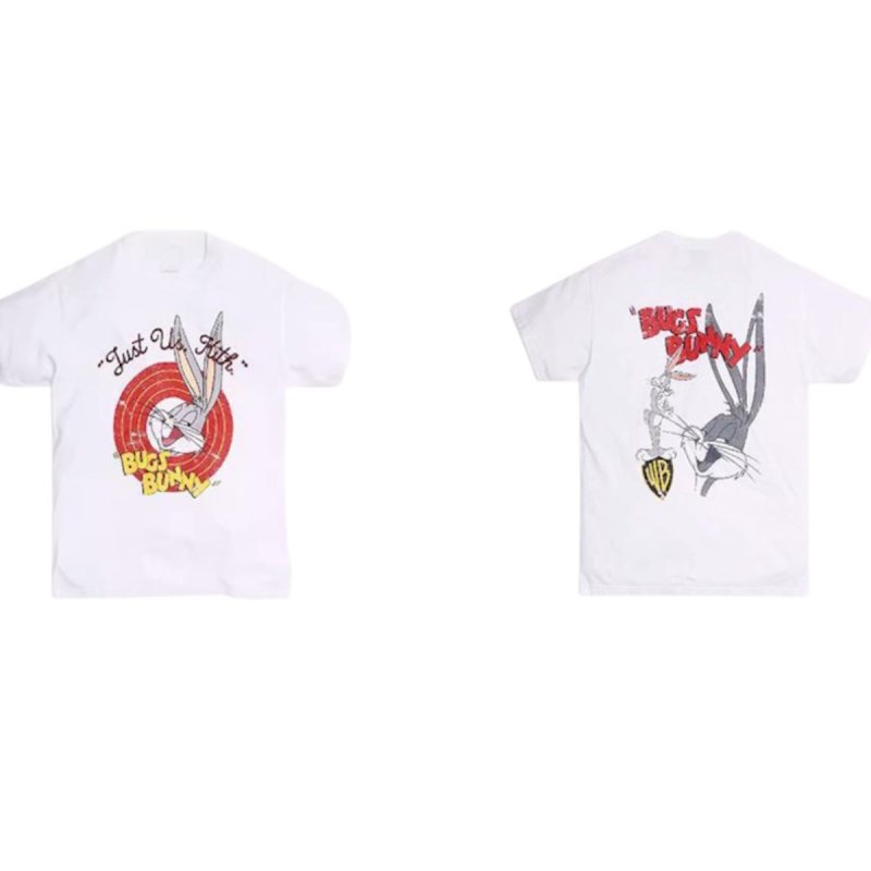 画像2: Bugs Bunny reversible print   Short Sleeve T-Shirt  　ユニセックス 男女兼用バッグスバニーリバーシブルプリント 半袖 Tシャツ (2)