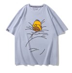画像7: Sleeping Homer Simpson Short Sleeve T-Shirt  　ユニセックス 男女兼用スリーピングホーマーシンプソンプリント 半袖 Tシャツ (7)