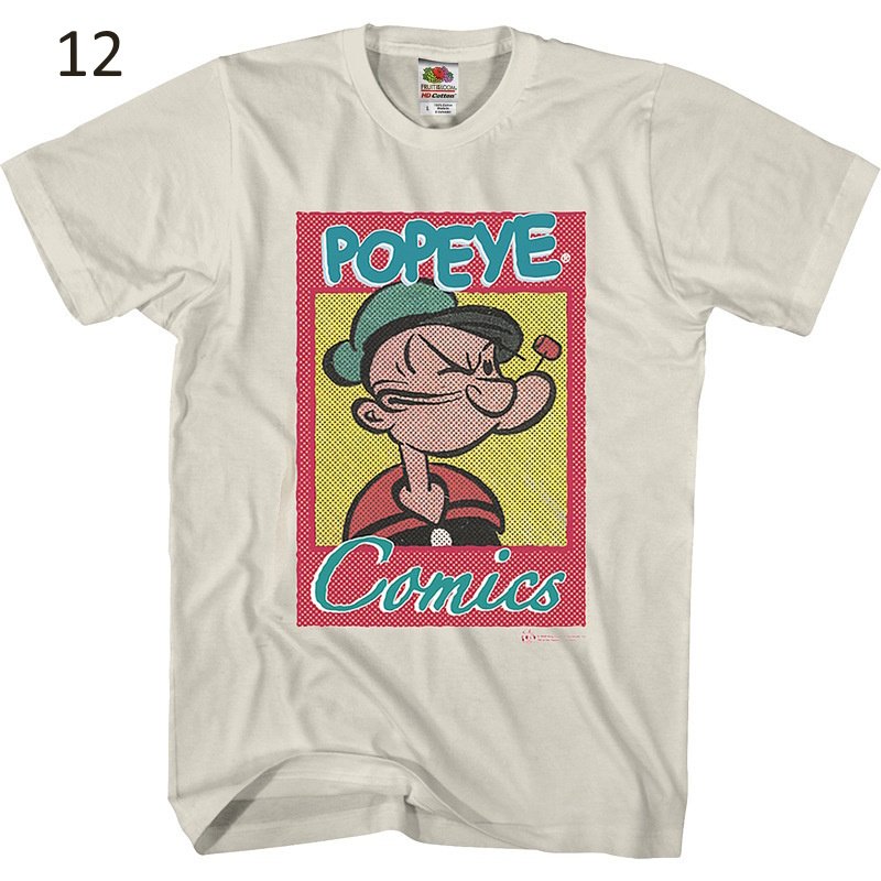 画像13: Popeye & Friends Vintage Retro Style T-Shirt 1960Short Sleeve 　ユニセックス 男女兼用ポパイ＆仲間 ビンテージレトロスタイルTシャツ 1960 半袖 Tシャツ (13)