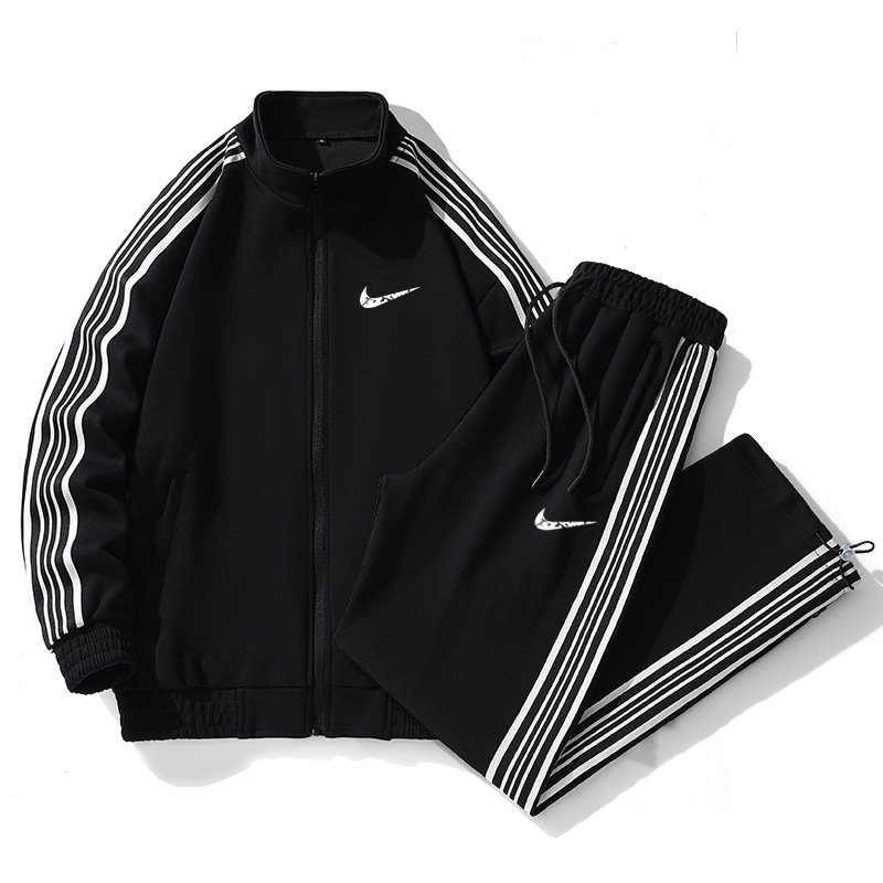 画像4: 26SS Men & Women Broken swoosh line TRACK SUIT Setup Jacket and Pants Set ブロークン スウォッシュ プリント トラックスーツ セットアップ ユニセックス 男女兼用 ジャージ上下 ＆パンツセット (4)