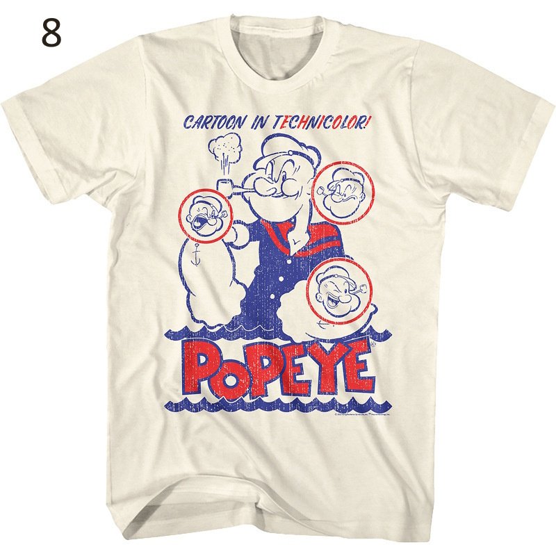 画像9: Popeye & Friends Vintage Retro Style T-Shirt 1960Short Sleeve 　ユニセックス 男女兼用ポパイ＆仲間 ビンテージレトロスタイルTシャツ 1960 半袖 Tシャツ (9)
