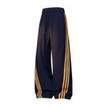 画像4: Unisex 3line barrel leg pants ユニセックス 男女兼用 3ライン スウェット バレルレッグ パンツ ジャージ (4)